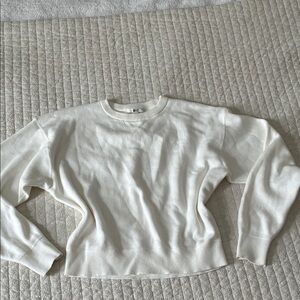 Uniqlo 100% Cotton Sweater White